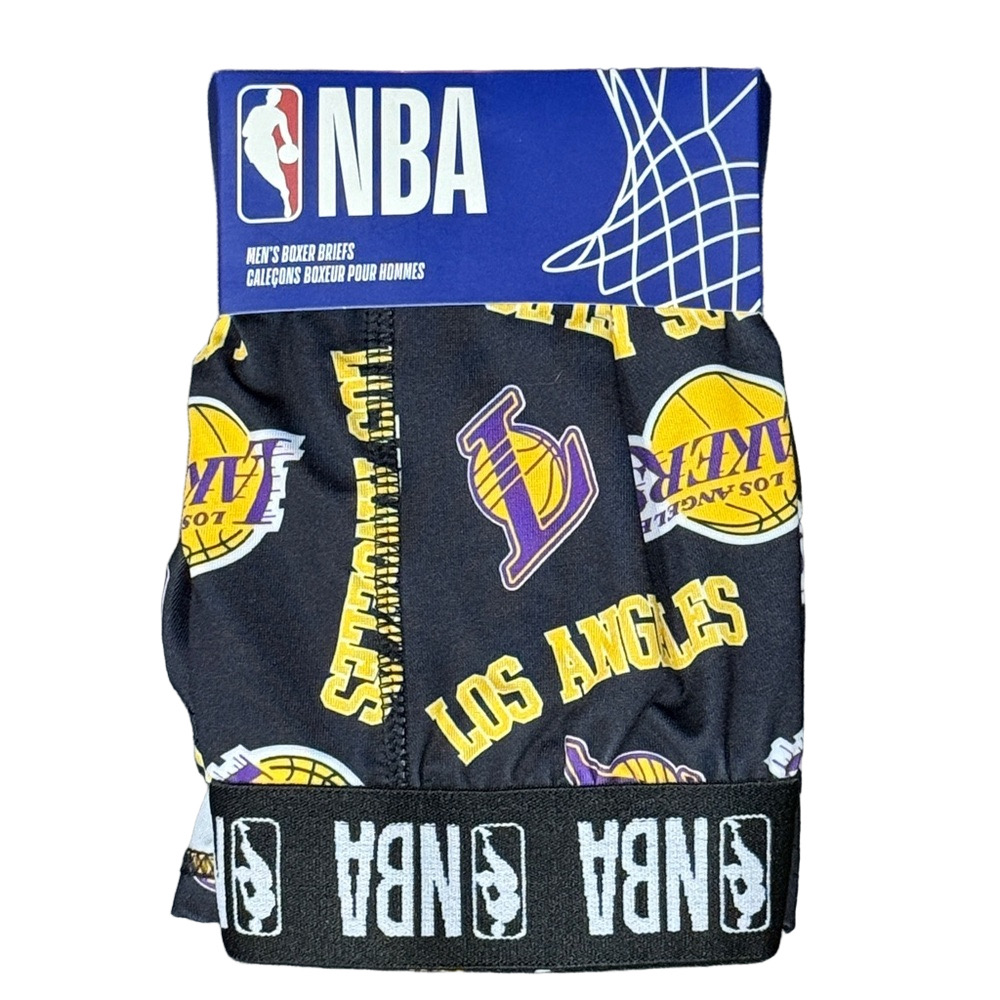 Mens NBA Los Angeles Lakers Licensed Boxer Briefs - Size Extra Large XL - NWT